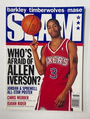 PÓSTER JORDAN DE LA REVISTA SLAM (ALLEN IVERSON) JUNIO 1997 Foto 1 de 4