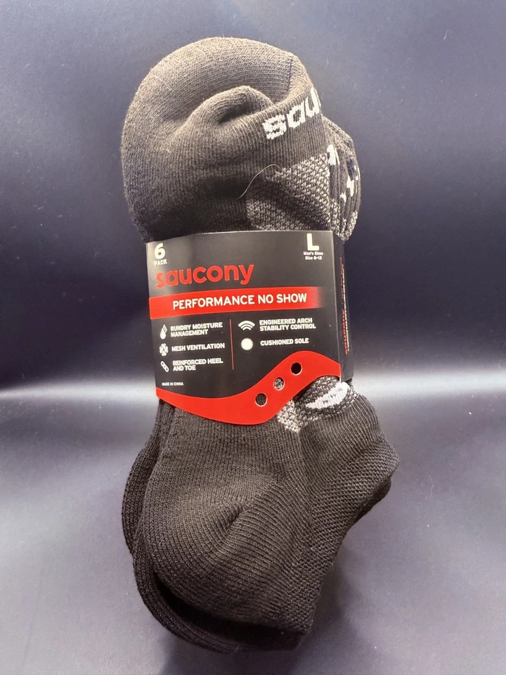 Saucony Hombre Rundry Malla Ventiladora Ajuste Cómodo Rendimiento No-Show (Z033) Foto 1 de 2