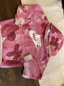 Nike Youth Kids Size 6 Pink Hoodie Sweatshirt - Picture 1 of 1