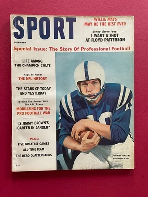 Envío Gratis - Revista Deportiva Diciembre 1960 - Johnny Unitas / Willie Mays Foto 1 de 2