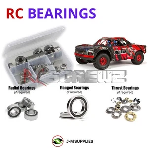 RCScrewZ Rubber Shielded Bearings ara049r for Arrma MOJAVE 6S V2 BLX 1/7 ARA7604 - Picture 1 of 16