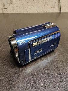 JVC Everio Gz-MG330AU Hybrid 30GB HDD 35x Optical Camcorder Blue NO CHARGER - Picture 1 of 8