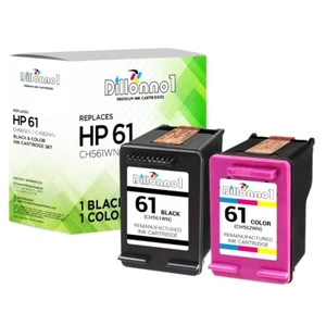 2PK Fits HP 61XL Ink Cartridge HP 61XL Color Deskjet 3000 3050 3054 HP 61 - Picture 1 of 4