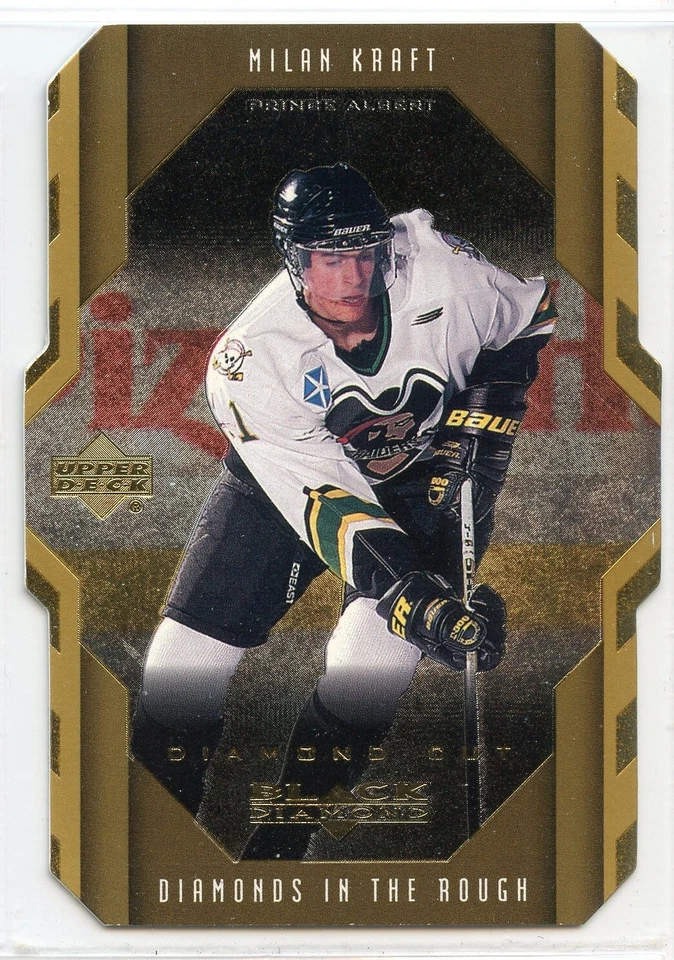 1999-00 UD Black Diamond Hockey Diamond Cut - #102 - Milan Kraft - Price Albert - Image 1 of 1