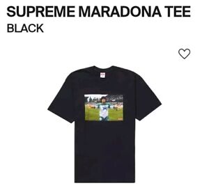 Size M -Supreme Maradona Photo Tee (Black)