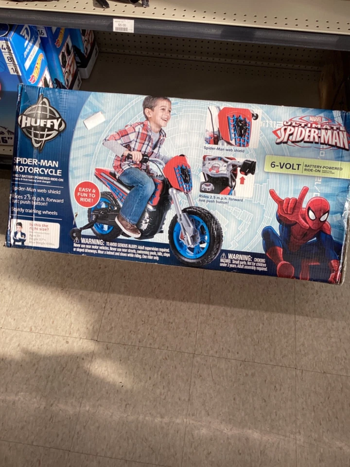 Juguete eléctrico para montar en motocicleta Marvel Spider-Man Foto 1 de 4