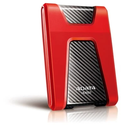 AData  2TB Red/Black HD650 DashDrive USB3.1 Portable Hard Drive AHD650-2TU31-CRD - Image 1 of 2