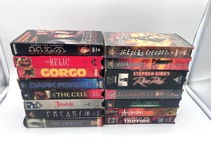 Jeepers Creepers 1 & 2 Horror VHS Lot Bundle of 15 - Foto 1 di 3