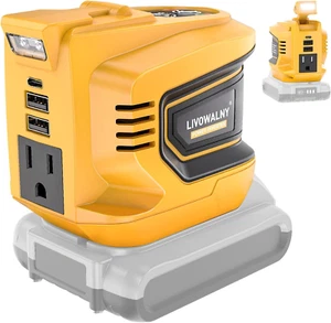 Inversor de corriente de 200 W para Dewalt 20 V, CC 20 V a CA 110-120 V - Imagen 1 de 12