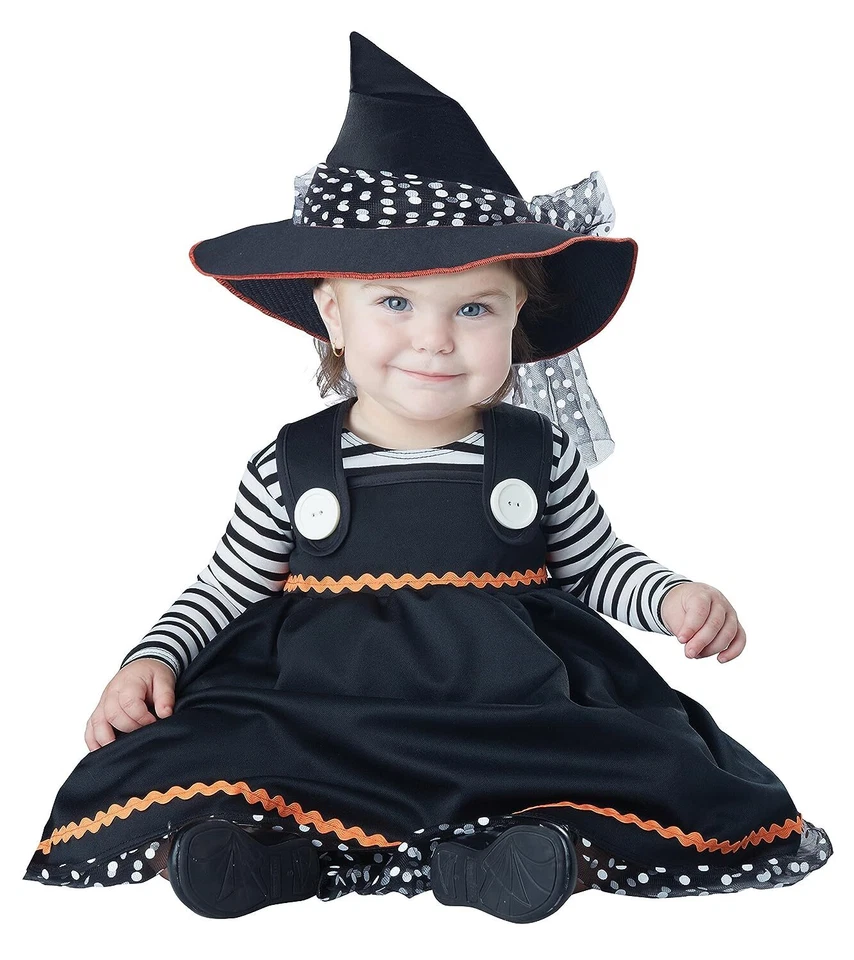Искусный Lil' ведьма Gothic злой милый карнавальный костюм вверх Хэллоуин Baby костюм - Изображение 1 из 2