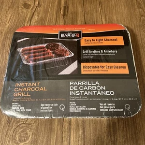 NEW Mr Bar-B-Q Instant Charcoal Grill 11x9 Inch Brand New with Foil Tray Cooking - Picture 1 of 5