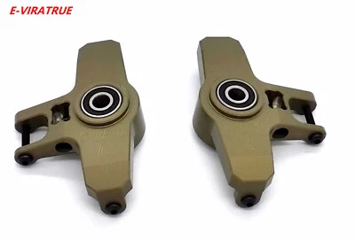 Nudillos de dirección delanteros de aluminio anodizados duros E-VIRATRUE 7075 para TRAXXAS UDR 1/7 Foto 1 de 4