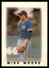 1986 Topps Major League Leaders Minis Mike Moore. Baseball Cards #30