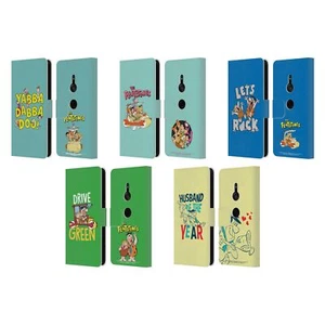 OFFICIAL THE FLINTSTONES GRAPHICS LEATHER BOOK WALLET CASE FOR SONY PHONES 1 - Picture 1 of 11