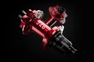 DT Swiss 240 DEG Hub SET(FR&RE) - 12 x 148mm, 6-Bolt, XD, BLK/RED, 32H, 90pt. - Picture 1 of 3