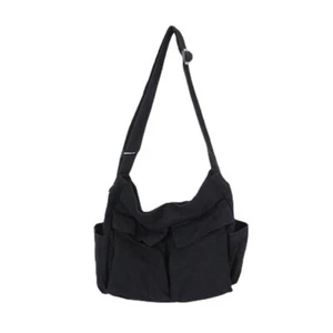 Women's Canvas Messenger Bag Large Capacity Shoulder Bag Travel Shoulder Bag ... - Picture 1 of 6