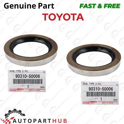 Genuine New Toyota 4Runner Tacoma Tundra T100 Rear Axle Oil Seal 90310-50006 2pc - Image 1 of 4