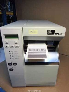 Zebra 105SL LAN Network Thermal 114 mm Label Drucker 10500-200E-0070 TESTED OK  - Afbeelding 1 van 5