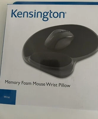Kensington Wrist Pillow Memory Foam Mouse Wrist Rest, Black (KMW62816).  New - Image 1 of 4