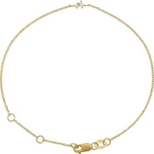 Pulsera Diamond Link 7" en oro amarillo 14K (0,04 quilates tw.) - Imagen 1 de 2