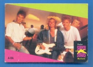 A-HA.PROSET SUPER STARS MUSIC CARD No.1.SIZE 9 x 6.5cms ISSUED 1991
