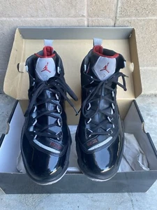 Vintage Nike Air Jordan Jumpman Team Elite 1 schwarz 343151-001 Größe 14 - Bild 1 von 9