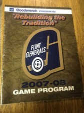 2007-08 Flint Generals Hockey Program
