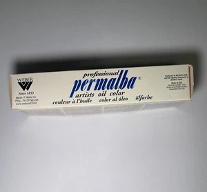 Original Permalba Professional White Color Oil Paint 150ML Made in USA 90% Weber - Picture 1 of 6