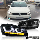 Led Headlights For 2010-2014 Volkswagen Golf6 Mk6 / Jetta Wagon Sequential Pair