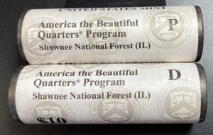 2016 P and D AMERICA THE BEAUTIFUL SHAWNEE QUARTERS - 2 - $10 US MINT ROLLS - Picture 1 of 2