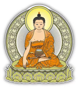 Gautama Buddha Auto Autoaufkleber Aufkleber - ''GRÖSSEN'' - Bild 1 von 1