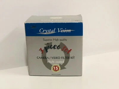Crystal Vision Camera & Video 3 Filter Kit For 37mm Multi Coated UV, CPL and FL - Image 1 of 3