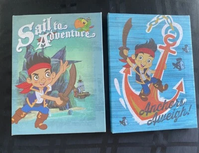 2 • Disney's JAKE the PIRATE ADVENTURE Nursery Kids Room Wall Art 6.5" x 8.5" Foto 1 de 4