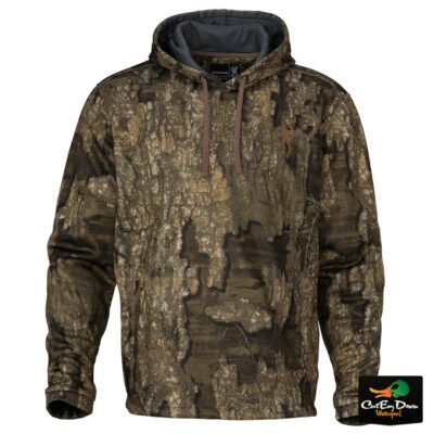 NEW BROWNING WICKED WING HIGH PILE FLEECE HOODIE - REALTREE TIMBER CAMO - - Image 1 of 2