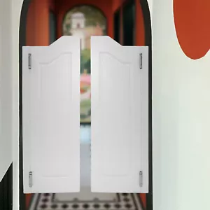 Puertas de café medias puertas para puerta divisoria puertas de mostrador de madera 1 par - Imagen 1 de 16
