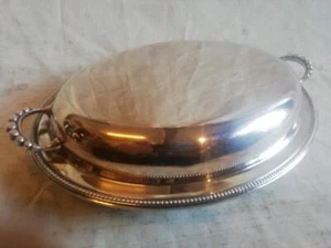 FINE TWO HANDLED OVAL ENTREE DISH BY CHARLES GREEN, BIRMINGHAM c1920 - Picture 1 of 19