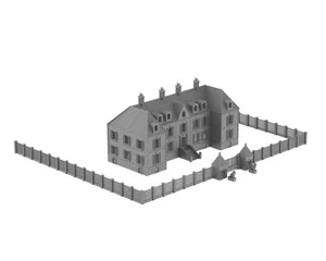 CHATEAU NORMAND AVEC ENCEINTE - 3D PRINTED DIORAMA WARGAME TERRAIN NORMANDIE V2 - Picture 1 of 10
