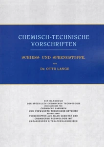 Sonderdruck » Chemisch-Technischen Vorschriften « 1924 (Nachdruck) Buch - NEU!! - Bild 1 von 1