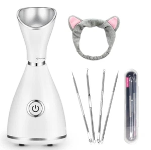Steamer 70ML Nano Ionic Facial Steamer Warm Mist Face Steamer for Women Moisturi - Picture 1 of 8