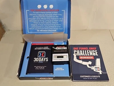 ONE FUNNEL CHALLENGE: Workbook, MP3 drive, 30 Days.com Book by Russell Brunson  - Image 1 of 4