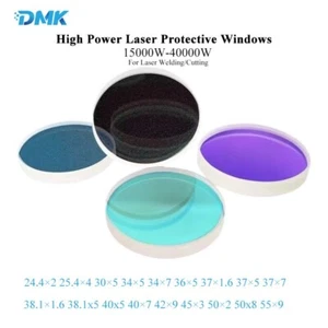 15000W-60000W Laser Protective Windows Fused Quartz Lens D24.4-D55 Laser Welding - Picture 1 of 8