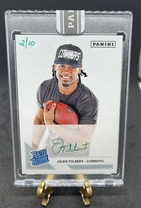 Jalen Tolbert 2022 Panini Instant Next Day ON CARD AUTO GREEN ROOKIE SSP 2/10 - Picture 1 of 2