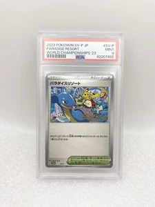 Pokemon PSA 9 Japanese Paradise Resort World Championships 2023 Worlds Promo - Picture 1 of 2