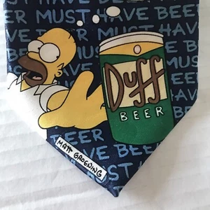 Homer Simpson Must Have Bier Duff Rene Chagal handgefertigte Krawatte 57" x 3,75" - Bild 1 von 7