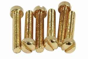 Humbucker Vintage PAF Füllstoff Pol Schrauben vergoldet Menge 6 - Bild 1 von 3