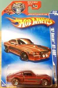 Hot Wheels 1967 Shelby GT-500 rojo con Redlines escala 1:64 Muscle Mania 2009 nuevo - Imagen 1 de 11