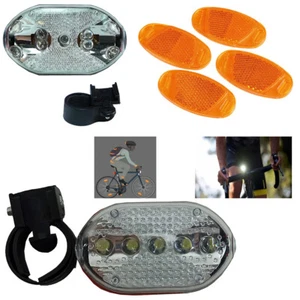 Foco Bici Bicicleta Luz LED Trasera Frontal Faro Reflectores De 653 - Picture 1 of 5