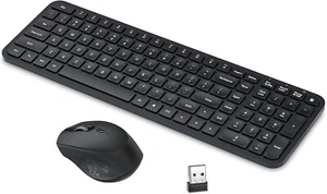 2.4GHz Wireless Keyboard And Mouse Set USB Dongle For PC Laptop Ultra Slim - Picture 1 of 18