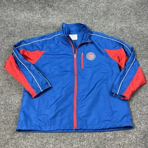 Chicago Cubs Jacket Windbreaker Mens Large Blue G-III Sports Lightweight - Picture 1 of 10