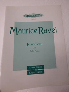 Maurice Ravel Jeux d'eau for Solo Piano Sheet Music Edition Peters - Picture 1 of 3